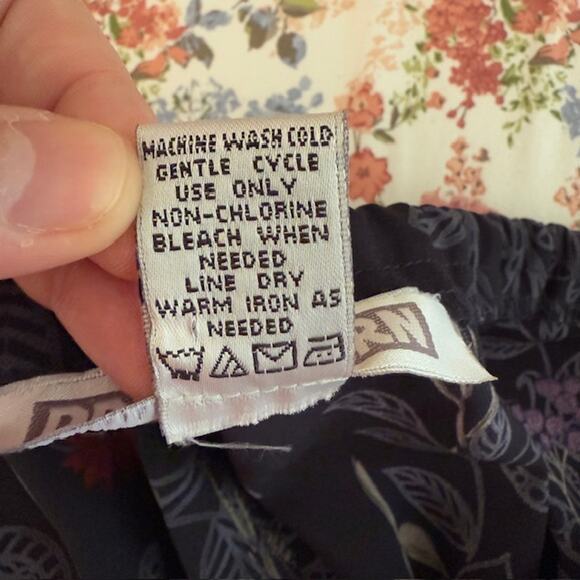 Womens VTG Y2K 90s Floral Skirt Large Dark Fairy Grunge Floral Whimsigoth Midi - Picture 8 of 12